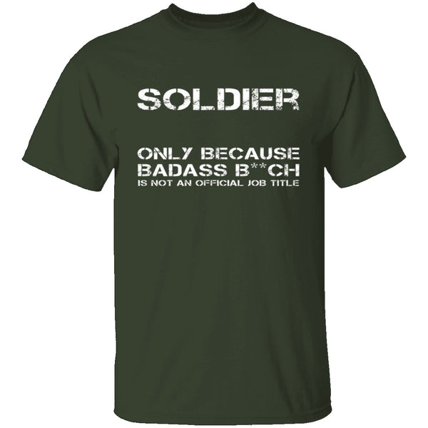 Badass Soldier T-Shirt CustomCat