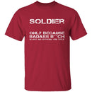 Badass Soldier T-Shirt CustomCat