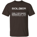 Badass Soldier T-Shirt CustomCat