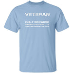 Badass Veteran T-Shirt CustomCat