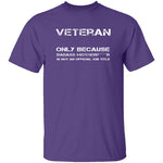 Badass Veteran T-Shirt CustomCat