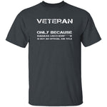 Badass Veteran T-Shirt CustomCat