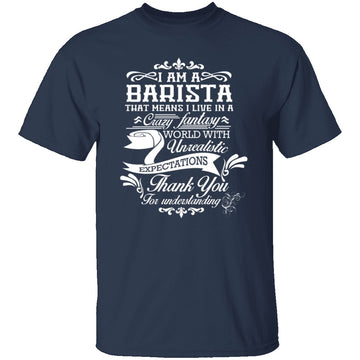 Barista Fantasy World T-Shirt CustomCat