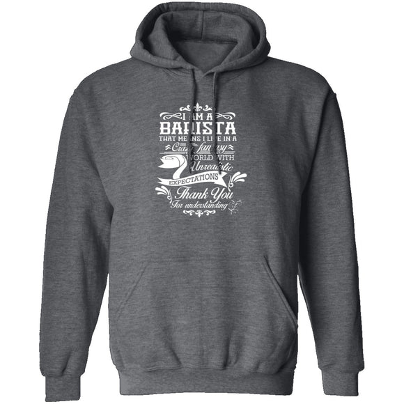 Barista Fantasy World T-Shirt CustomCat