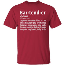 Bartender Definition T-Shirt