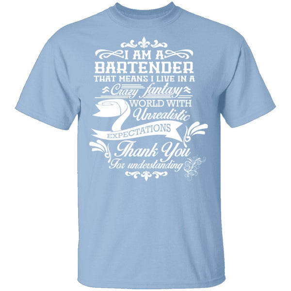 Bartender Fantasy World T-Shirt CustomCat