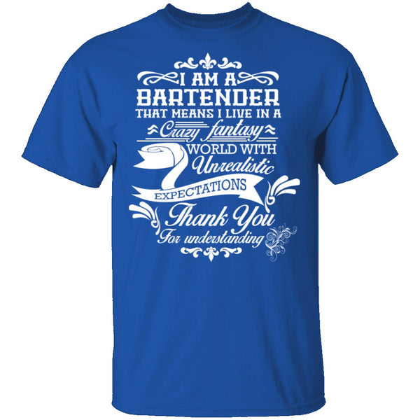 Bartender Fantasy World T-Shirt CustomCat