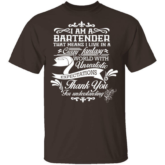 Bartender Fantasy World T-Shirt CustomCat