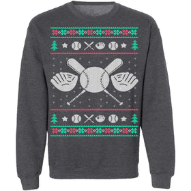 Baseball Ugly Christmas Sweater CustomCat