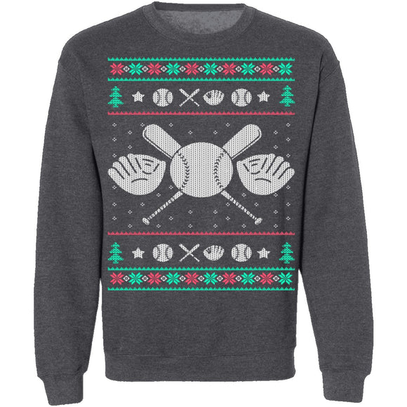 Baseball Ugly Christmas Sweater CustomCat