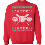 Baseball Ugly Christmas Sweater CustomCat