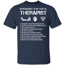 Be With a Therapist T-Shirt CustomCat