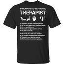 Be With a Therapist T-Shirt CustomCat