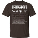 Be With a Therapist T-Shirt CustomCat
