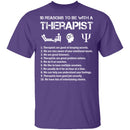 Be With a Therapist T-Shirt CustomCat