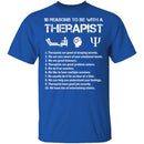 Be With a Therapist T-Shirt CustomCat