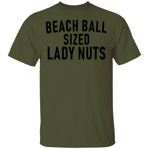 Beach Ball SIzed Lady Nuts T-Shirt CustomCat