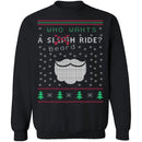 Beard Ride Ugly Christmas Sweater CustomCat