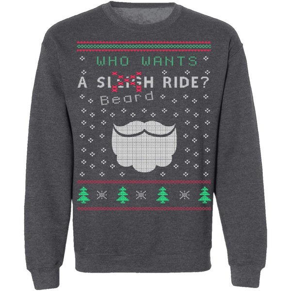 Beard Ride Ugly Christmas Sweater CustomCat