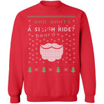 Beard Ride Ugly Christmas Sweater CustomCat