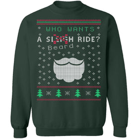 Beard Ride Ugly Christmas Sweater CustomCat