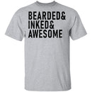 Bearded ' Inked ' Awesome T-Shirt CustomCat