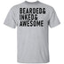Bearded ' Inked ' Awesome T-Shirt CustomCat