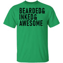 Bearded ' Inked ' Awesome T-Shirt CustomCat
