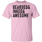 Bearded ' Inked ' Awesome T-Shirt CustomCat