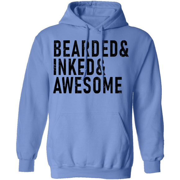 Bearded ' Inked ' Awesome T-Shirt CustomCat