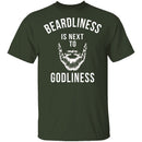Beardliness Is Next To Godliness T-Shirt CustomCat