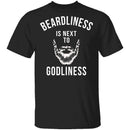 Beardliness Is Next To Godliness T-Shirt CustomCat