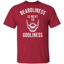 Beardliness Is Next To Godliness T-Shirt CustomCat
