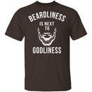 Beardliness Is Next To Godliness T-Shirt CustomCat