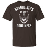 Beardliness Is Next To Godliness T-Shirt CustomCat