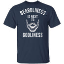Beardliness Is Next To Godliness T-Shirt CustomCat