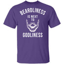 Beardliness Is Next To Godliness T-Shirt CustomCat