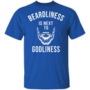 Beardliness Is Next To Godliness T-Shirt CustomCat