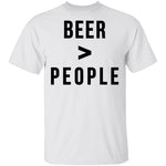 Beer Greater than People T-Shirt CustomCat