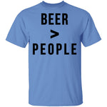 Beer Greater than People T-Shirt CustomCat
