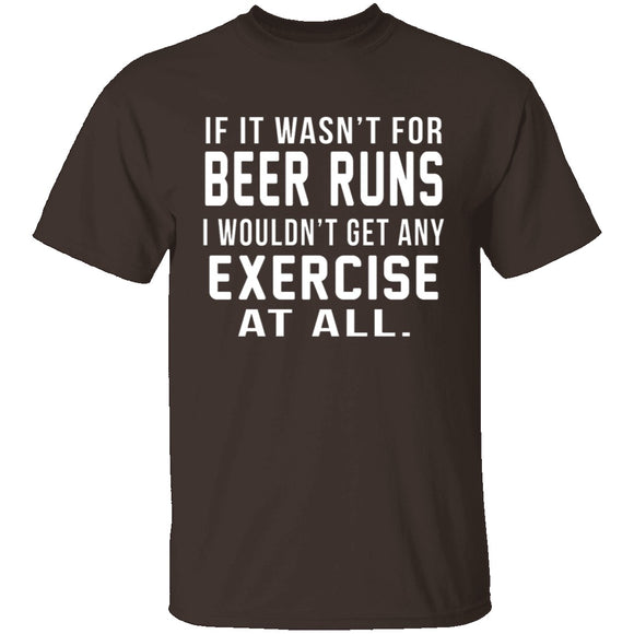 Beer Runs T-Shirt CustomCat