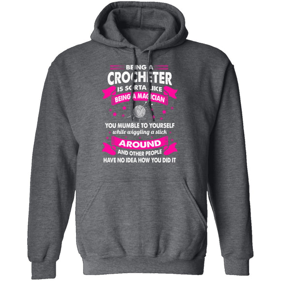 Being A Crocheter T-Shirt CustomCat