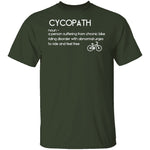 Bicyclist Cycopath Definition T-Shirt CustomCat