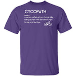 Bicyclist Cycopath Definition T-Shirt CustomCat