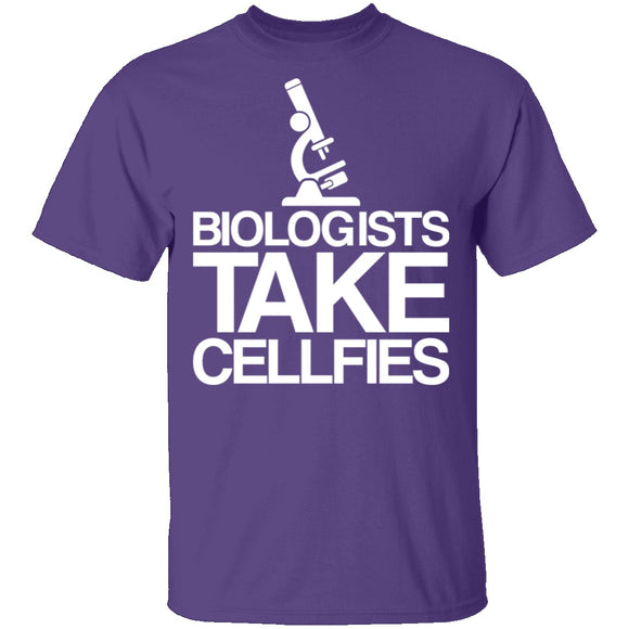 Biologist Cellfie T-Shirt CustomCat