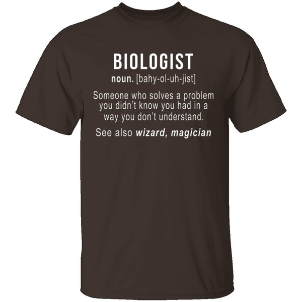 Biologist Definition T-Shirt CustomCat