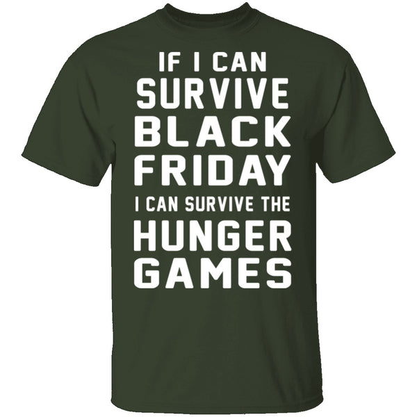 Black Friday Hunger Games Survivor T-Shirt CustomCat