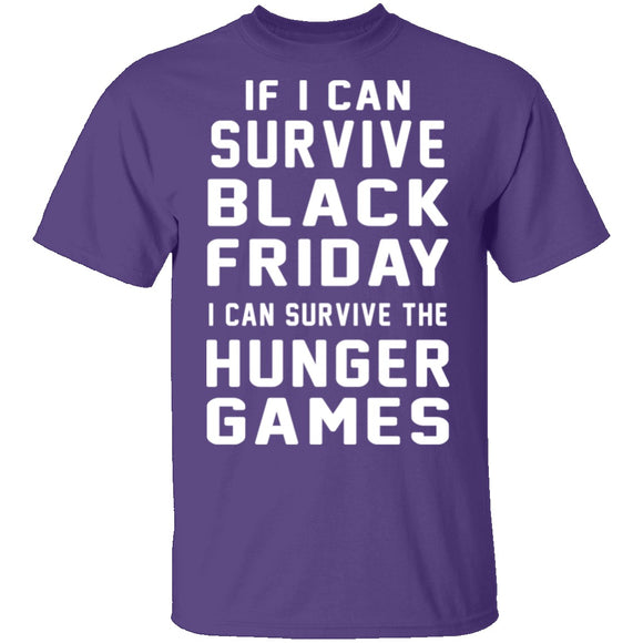 Black Friday Hunger Games Survivor T-Shirt CustomCat