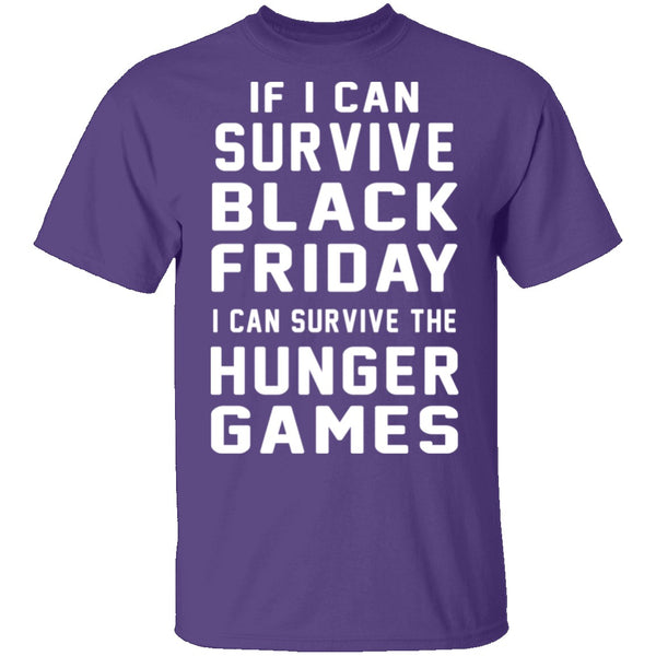 Black Friday Hunger Games Survivor T-Shirt CustomCat