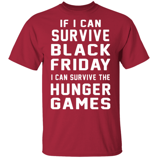Black Friday Hunger Games Survivor T-Shirt CustomCat